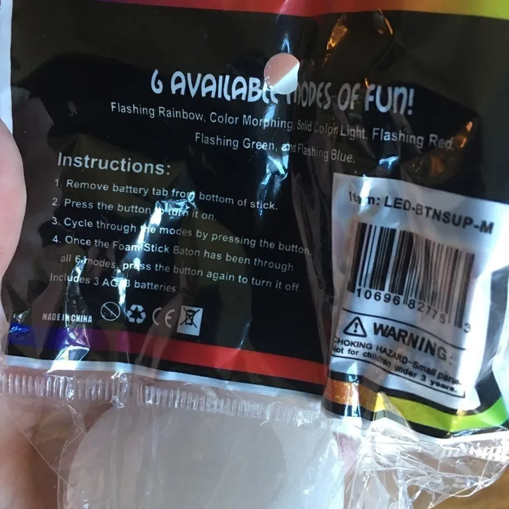 🎃- BB1 GLOWING Foam Stick Batons